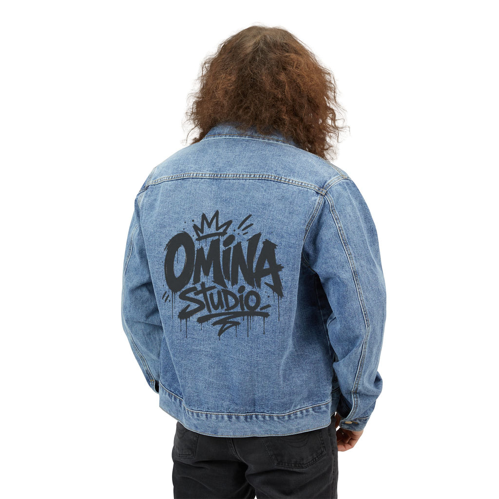 Denim Jacket — Omina Studio Graffiti Back Logo Printify