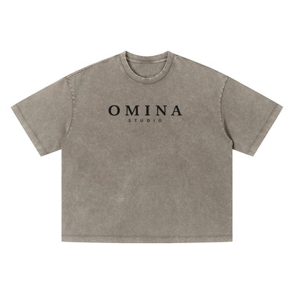 Unisex Vintage Wash Boxy T-Shirt ODMPOD