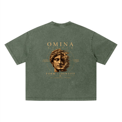 Unisex Vintage Wash Boxy T-Shirt ODMPOD