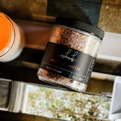 Coconut + Coffee  Body Polish Mobaak Aromatherapy Shoppe
