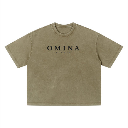 Unisex Vintage Wash Boxy T-Shirt ODMPOD