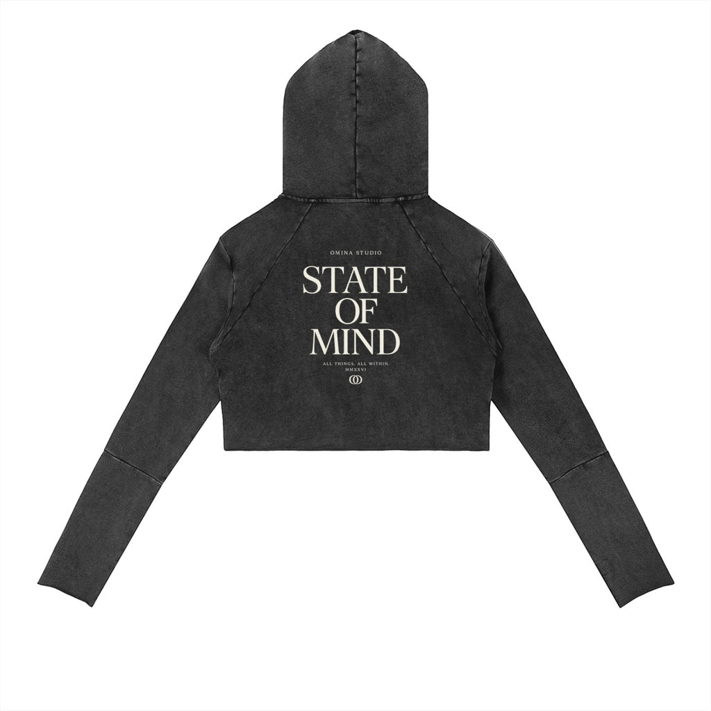 Vintage Washed Raw Edge Hoodie ODMPOD