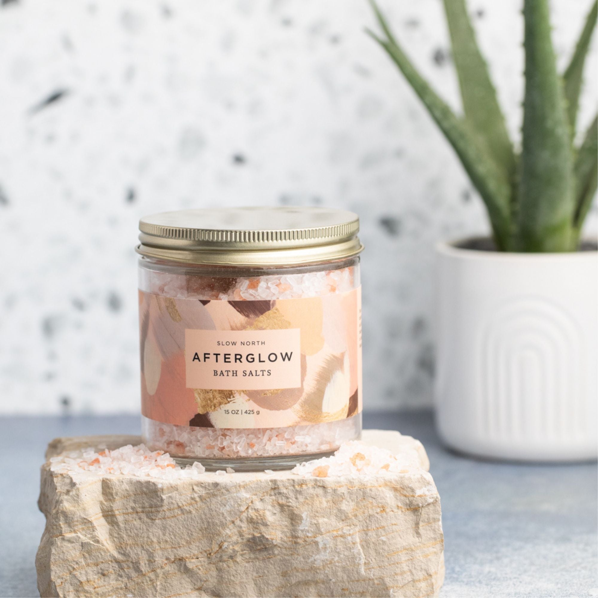 Sales de baño Afterglow - Tarro de 15 oz
