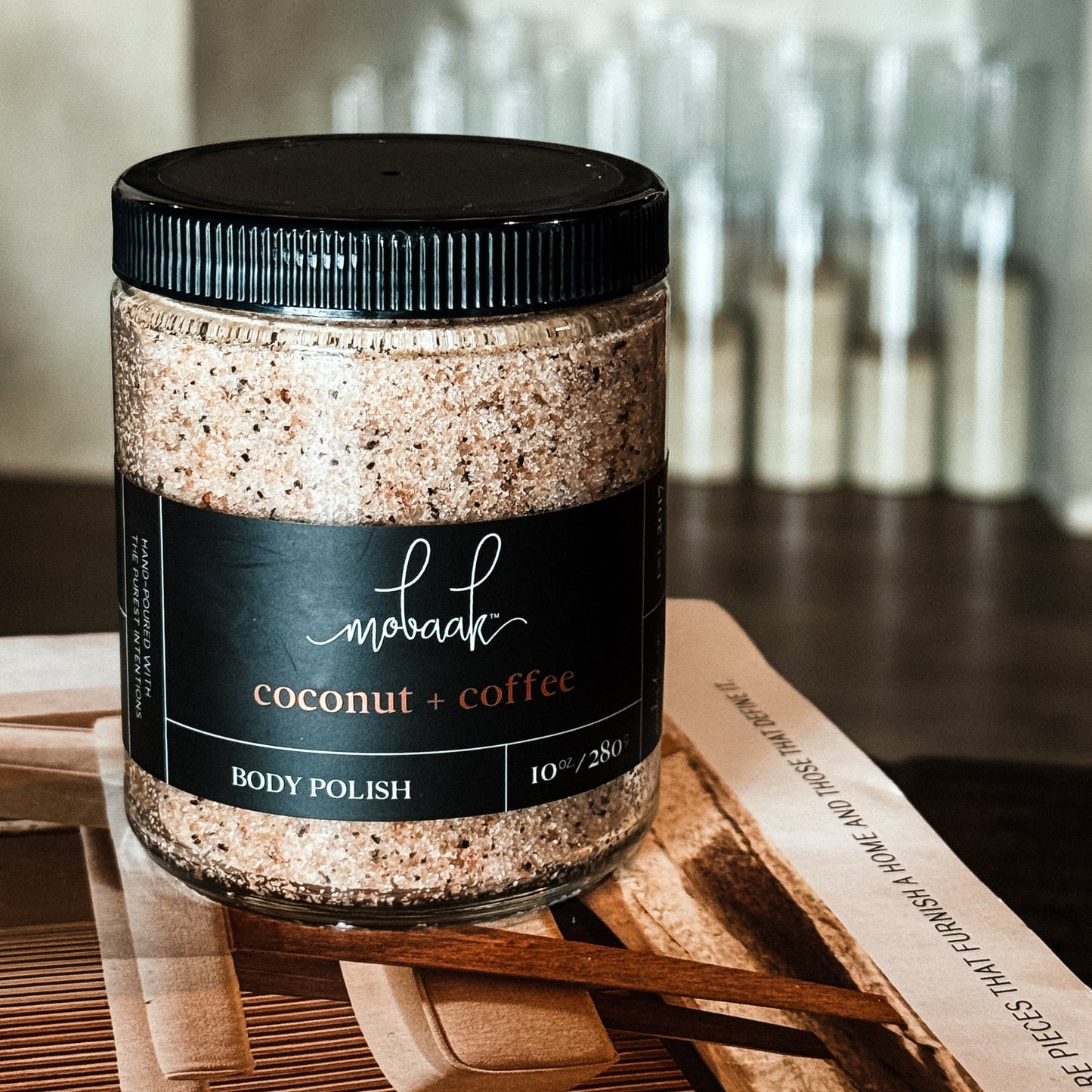 Coconut + Coffee  Body Polish Mobaak Aromatherapy Shoppe