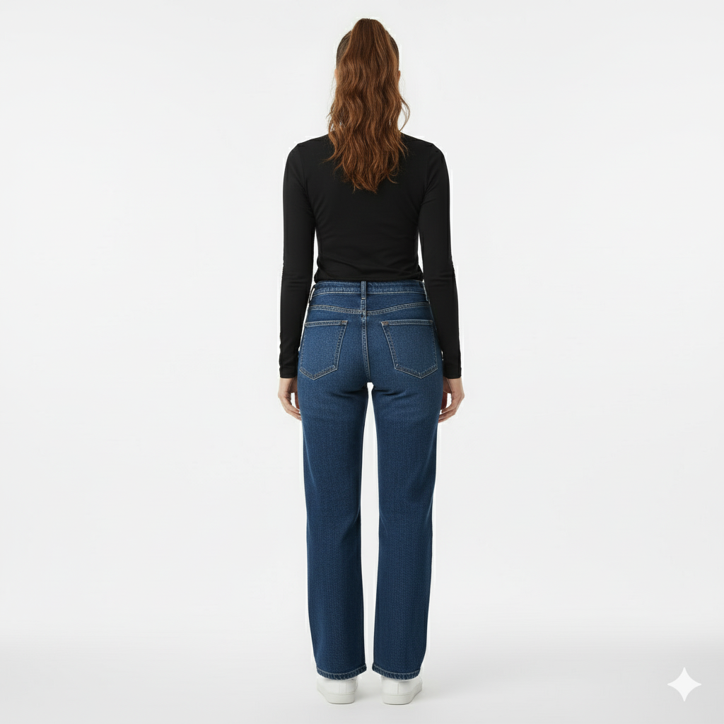 Drew Black Long Sleeve Crew Auragen