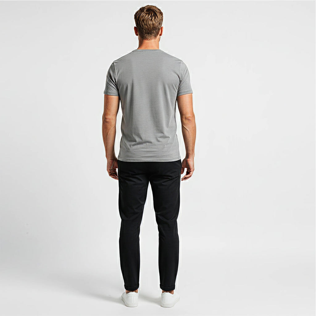 Elijah Grey Short Sleeve Crew Auragen