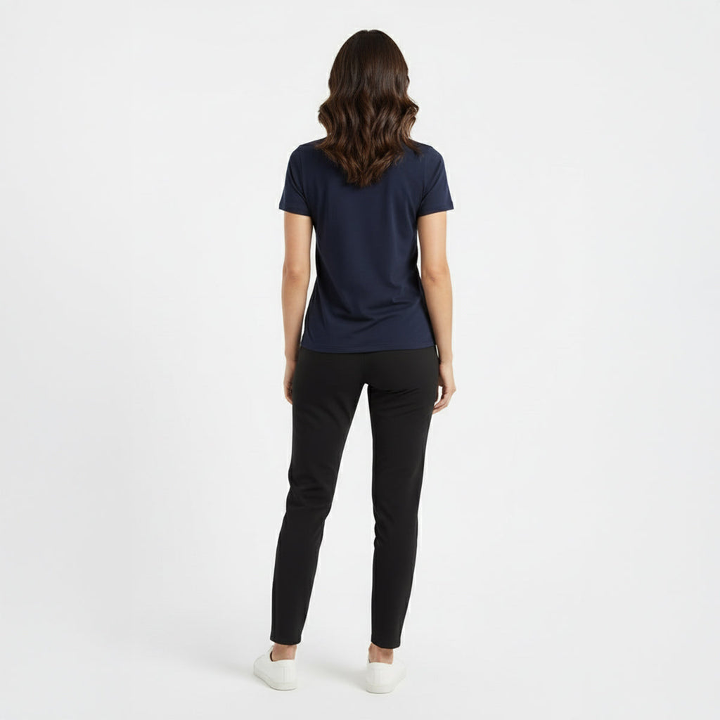Kenzi Navy Short Sleeve Crew Auragen
