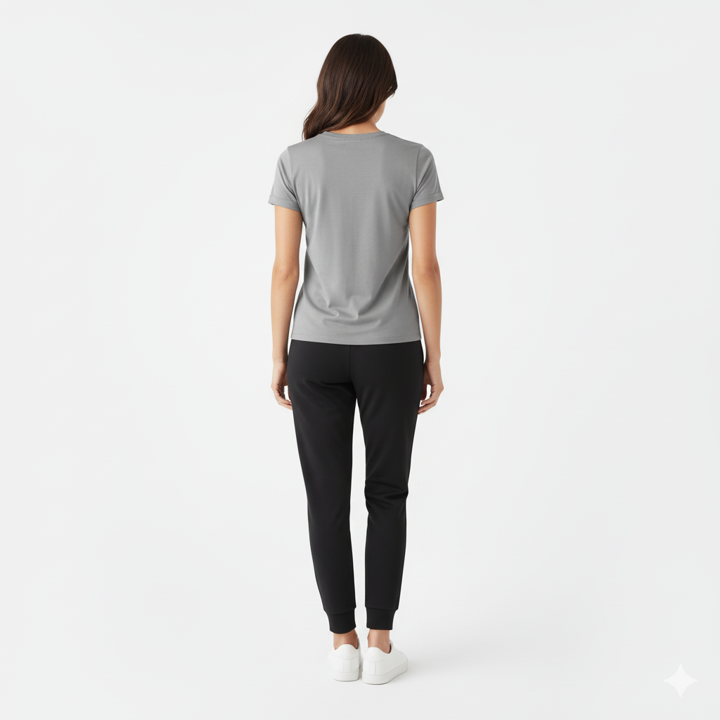 Kenzi Grey Short Sleeve Crew Auragen