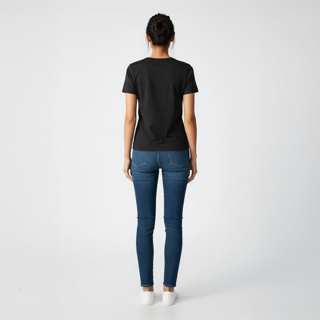 Kenzi Black Short Sleeve Crew Auragen