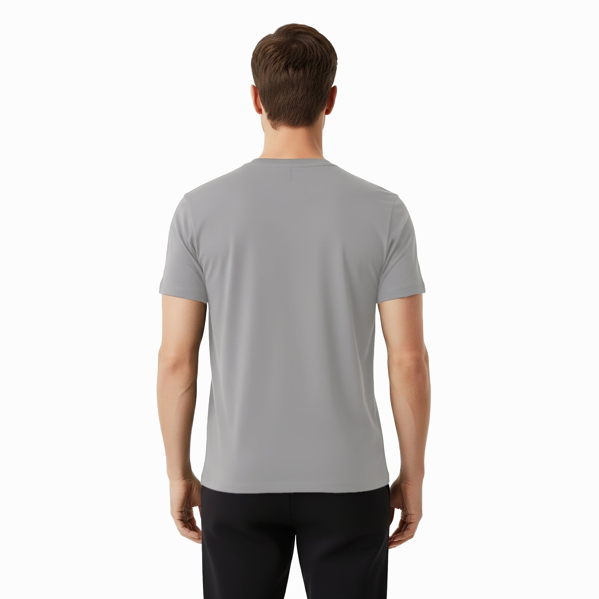 Elijah Grey Short Sleeve Crew Auragen