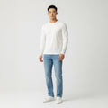 Mason White Long Sleeve Crew Auragen