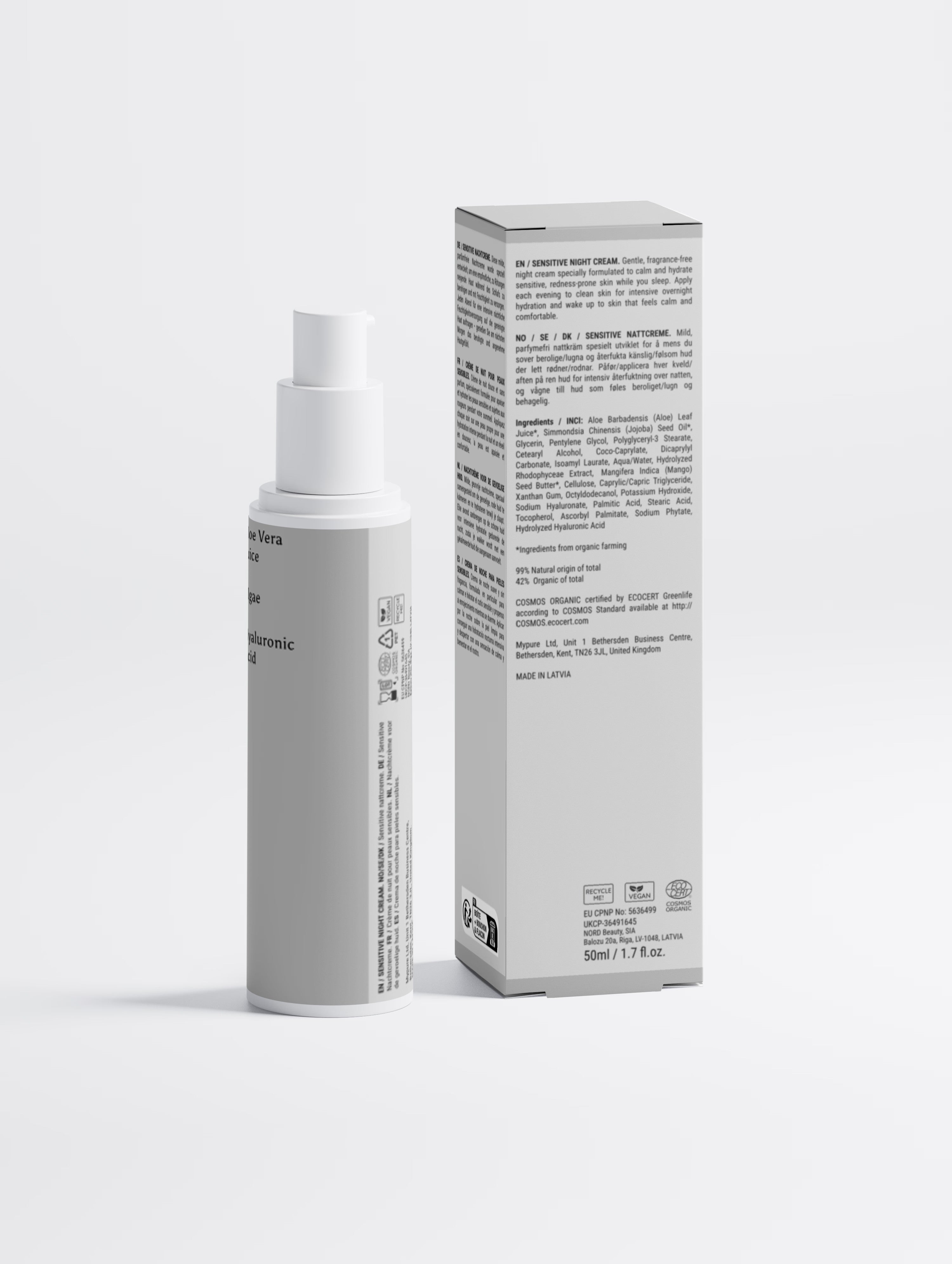 Sensitive Skin Overnight Cream, Fragrance-Free Selfnamed