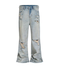 STONE DESTRUCTION FLARE DENIM UNDEVELOPED
