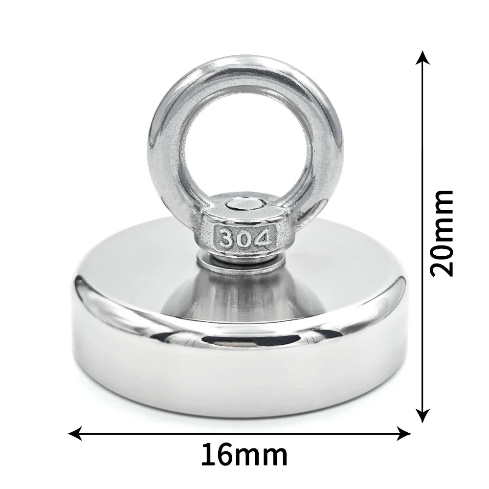 Super Strong Neodymium Fishing Magnet Hooks N52 Heavy Duty Magnet with –  Omina