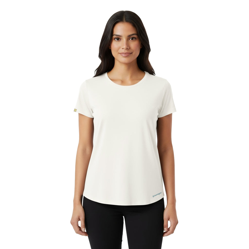 Kenzi White Short Sleeve Crew Auragen