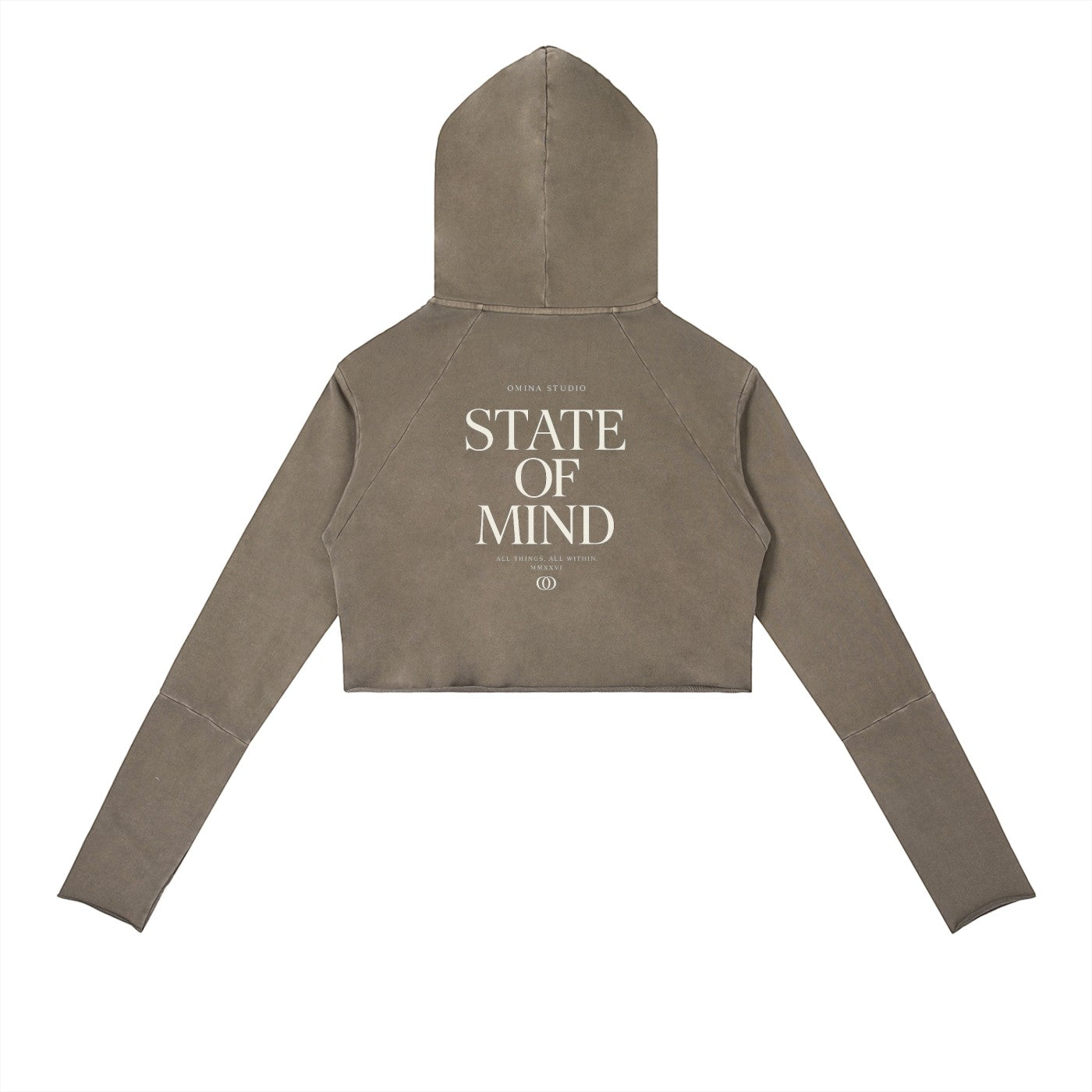 Vintage Washed Raw Edge Hoodie ODMPOD
