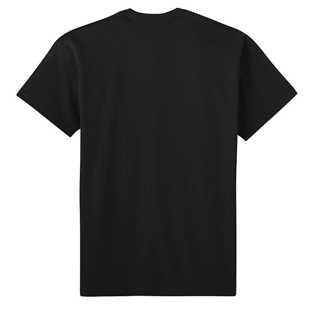 Omina black heavyweight cotton oversized fit t-shirt with crew neck