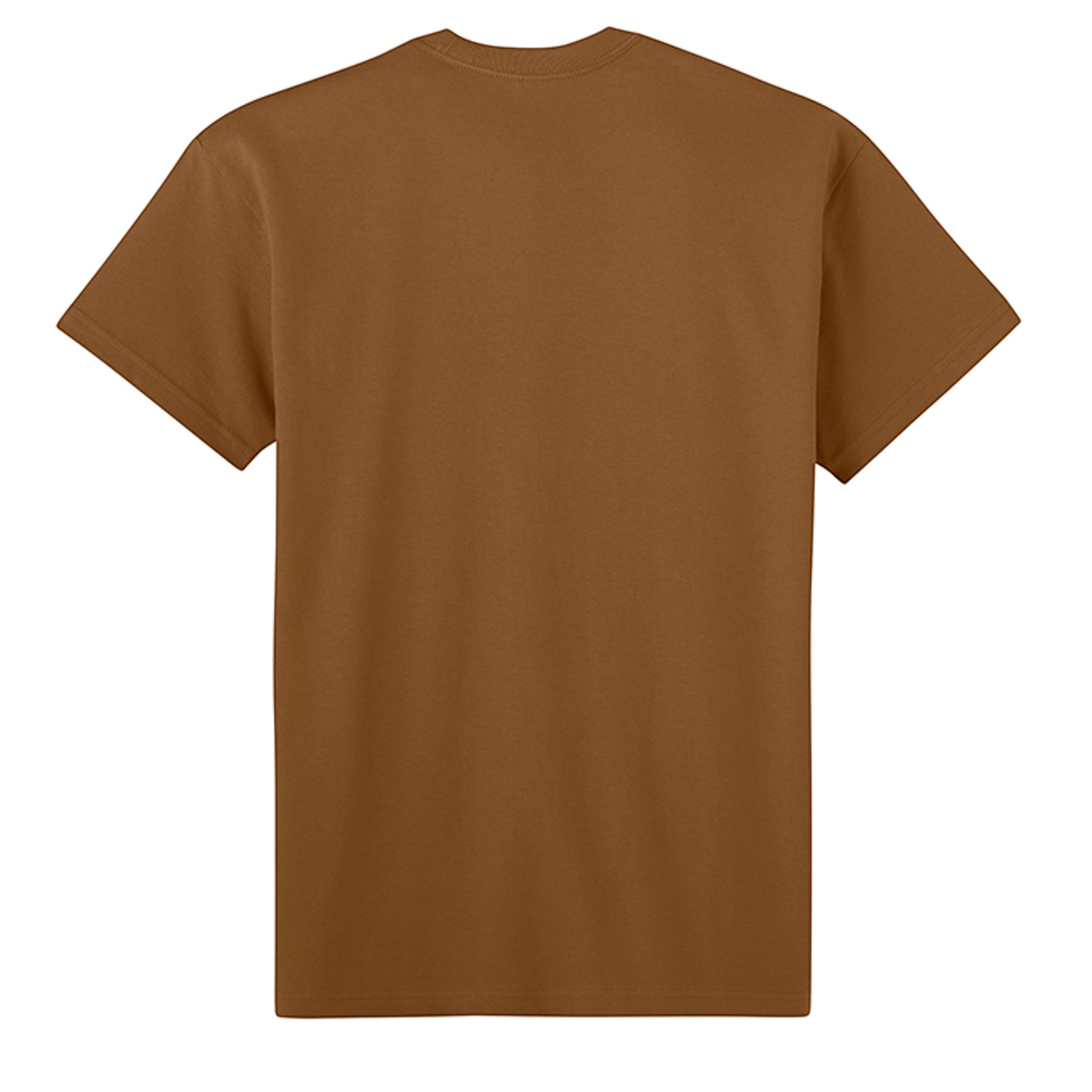 Omina brown heavyweight cotton oversized t-shirt with short sleeves.