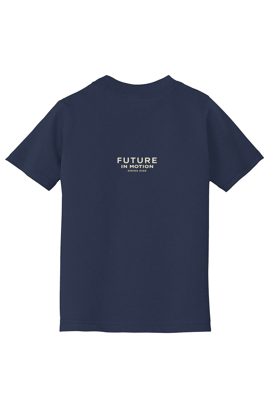 OMINA Kids navy blue toddler cotton t-shirt with