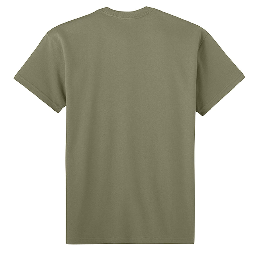 Omina heavyweight cotton oversized fit t-shirt in olive green.