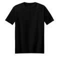 OMINA Studio black heavyweight cotton t-shirt with subtle graphic logo on chest. Relaxed fit.