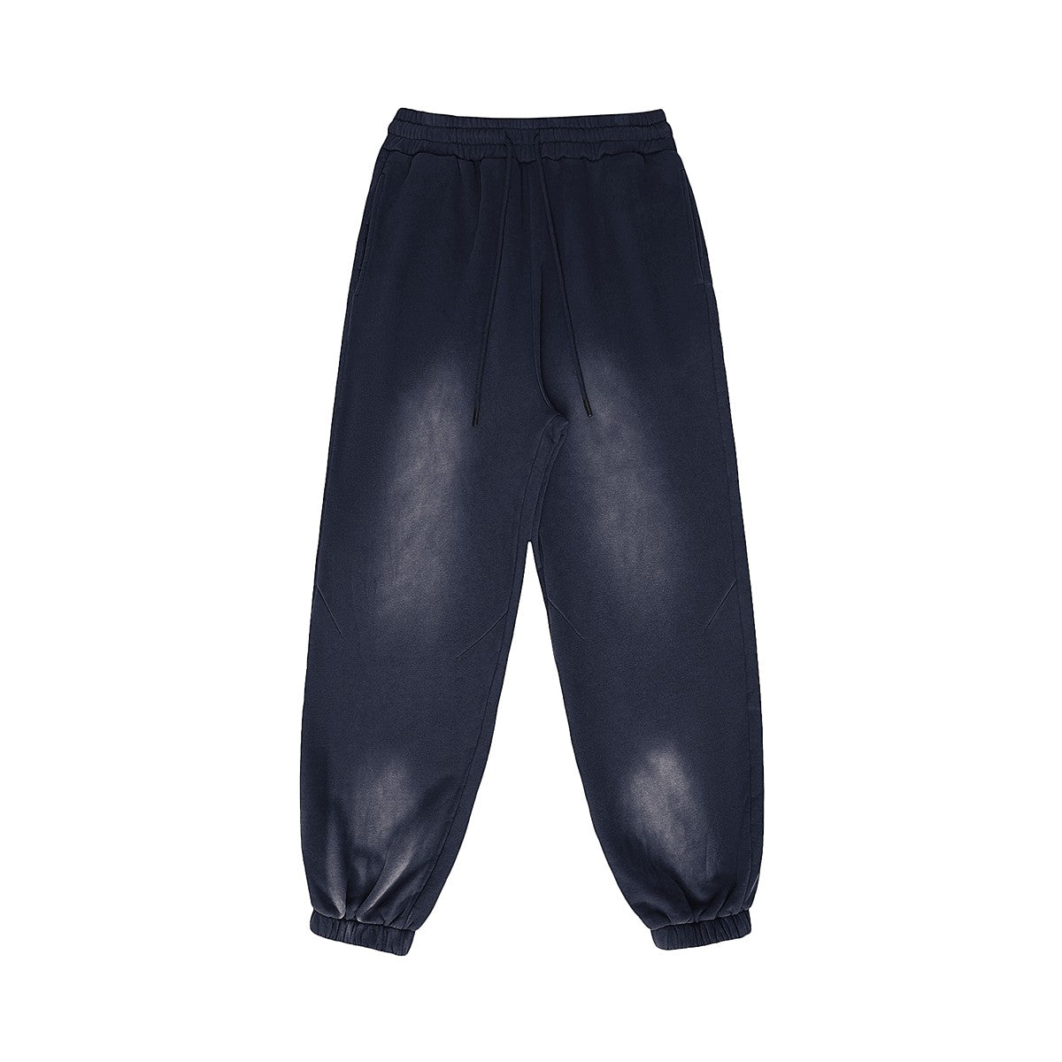 Omina Studio dark wash heavyweight fleece sweatpants with a vintage-inspired finish and relaxed fit.