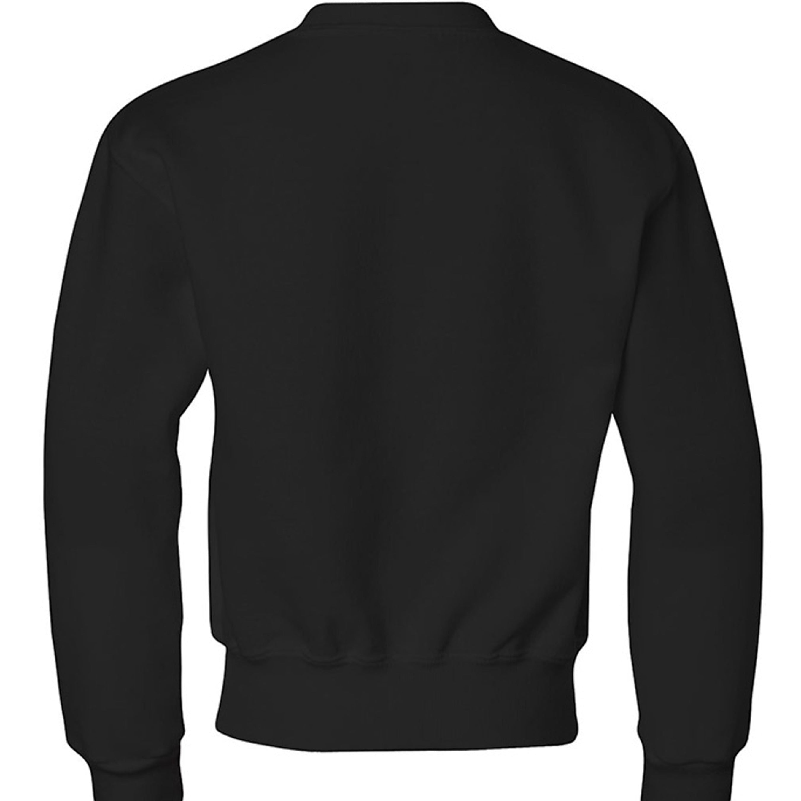 Omina Youth black crewneck sweatshirt with relaxed fit and soft interior. Streetwear-inspired silhouette for everyday movement.