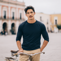 Mason Navy Long Sleeve Crew Auragen